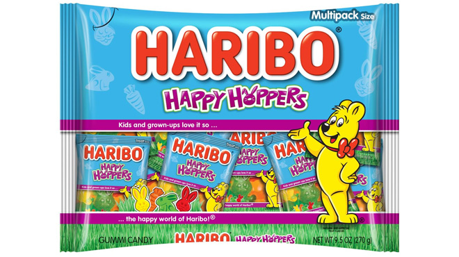 40 Pack HARIBO Happy Hoppers Gummi Candy