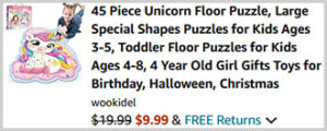 45 Piece Unicorn Floor Puzzle Screenshot