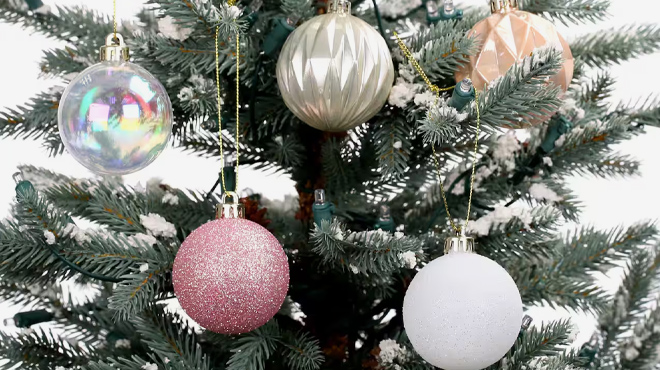 6 Christmas Shatterproof Ball Ornaments