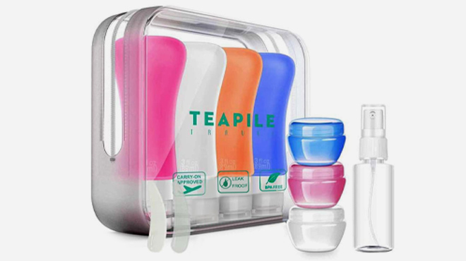 9 Piece Travel Bottles Set for Toiletries