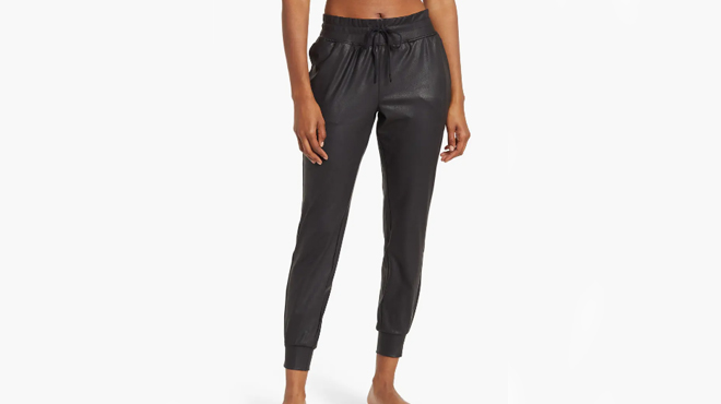 90 Degree by Reflex Faux Leather Jogger Pants