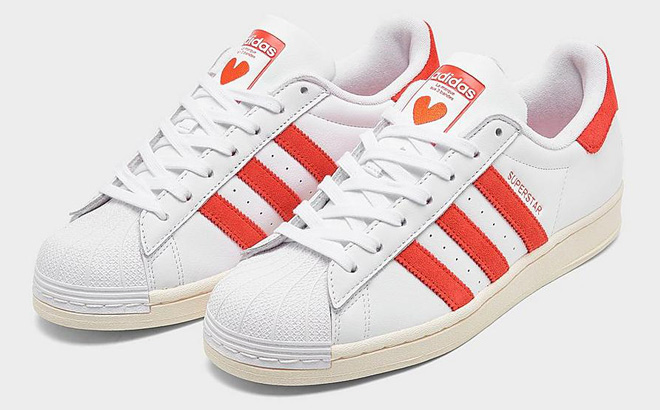 A Pair of Adidas Womens Originals Superstar Shoes