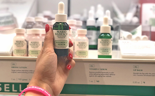 A Person Holding Mario Badescu Vitamin C Serum