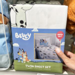 A Person Holding a Bluey Twin Kids Sheet Set