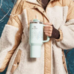 A Person Holding a Stanley Winter Wonderland Quencher H2 0 FlowState Tumbler 1