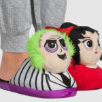 A Person Wearing Beetlejuice Slippers