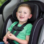 A Person sitting in a Safety 1st Car Seat