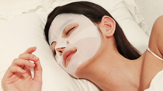 A Person with a Biodance Bio Collagen Real Deep Mask