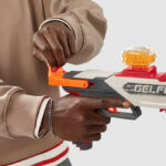 A Teenager Using the Nerf Pro Gelfire Legion Spring Action Blaster