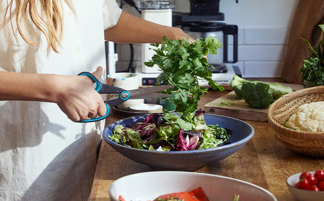 A Woman Cooking in a Kitchen