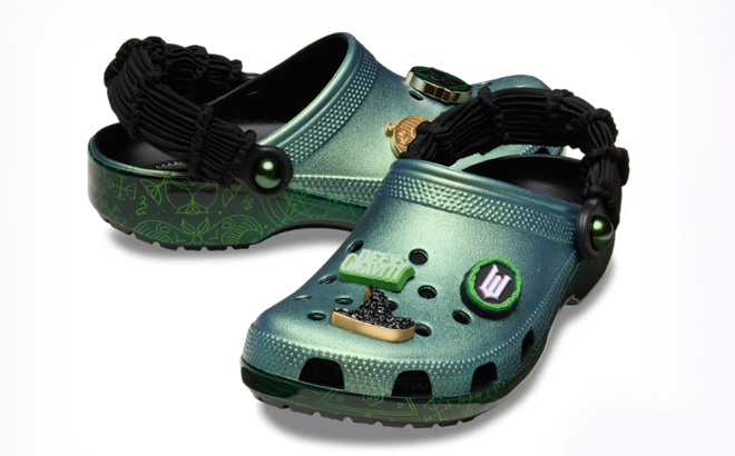 A pair of Crocs Elphaba Classic Clogs