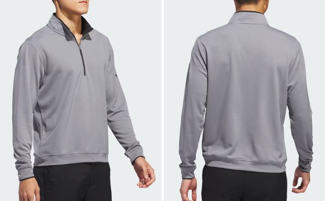 Adidas Mens Lightweight Half Zip Top