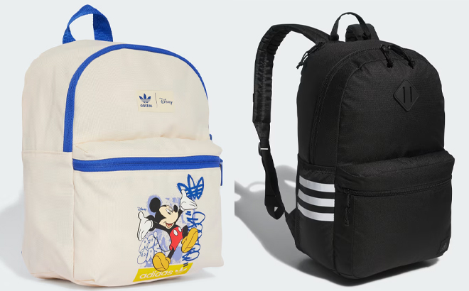 Adidas Mickey Mouse Backpack and Classic 3S 5 Backpack