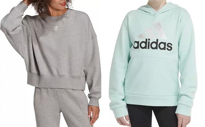 Adidas Originals Womens Adicolor Essentials Fleece Crew Sweatshirt