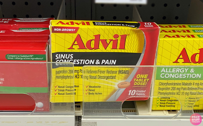 Advil Sinus Congestion Pain Relief 10 Count