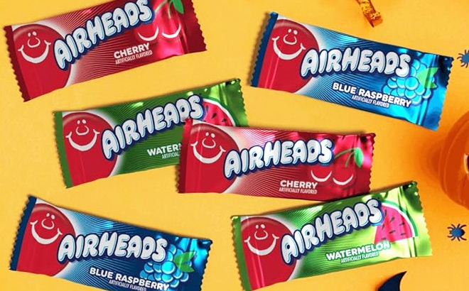 Airheads Mini Bars Halloween Trick or Treat Candy Variety Bag