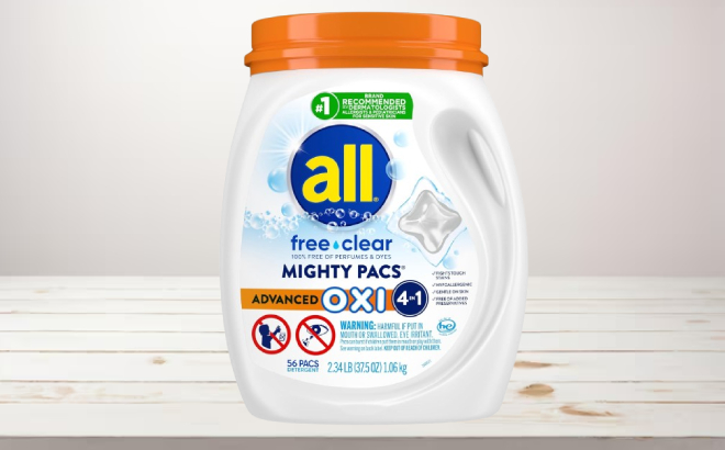 All Mighty 56 Count Pacs Laundry Detergent