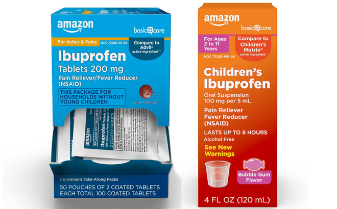 Amazon Basic Care Childrens Ibuprofen Oral Suspension