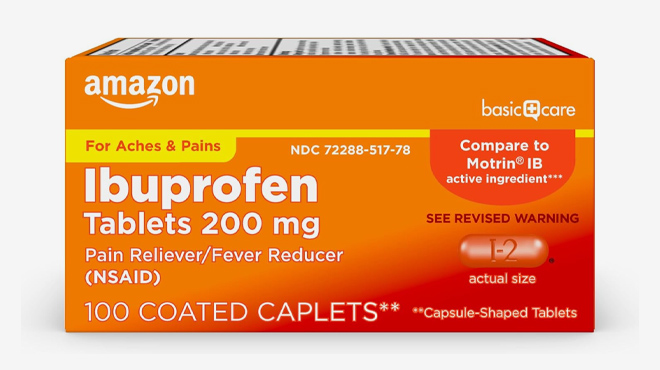 Amazon Basic Care Ibuprofen Tablets 1