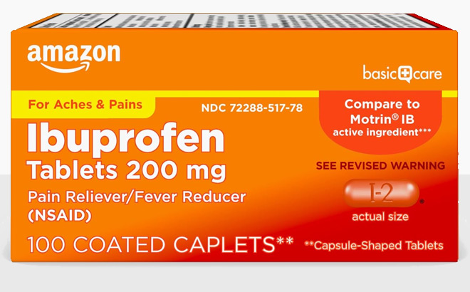 Amazon Basic Care Ibuprofen Tablets