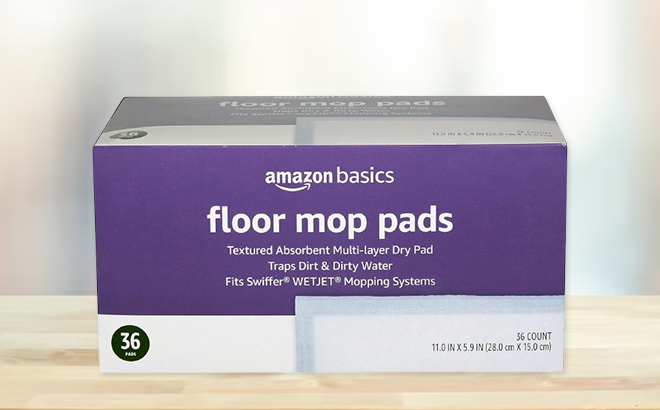 Amazon Basics 36 Count Multi Layer Dry Floor Mop Pads