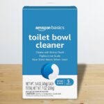 Amazon Basics 5 Count Toilet Bowl Cleaner Tablets on a Table