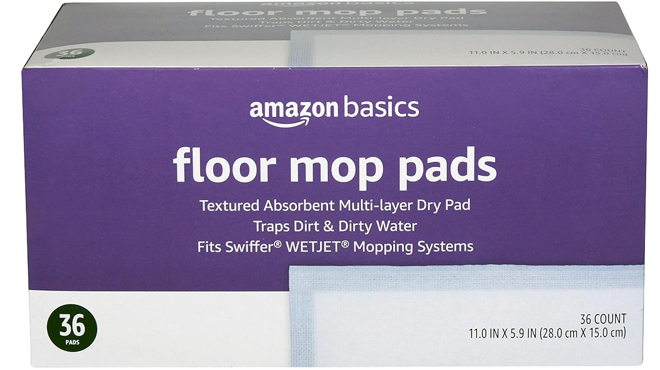 Amazon Basics Dry Floor Mop Pads 36 ct