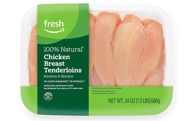 Amazon Fresh Brand Chicken Breast Tenderloins Boneless Skinless