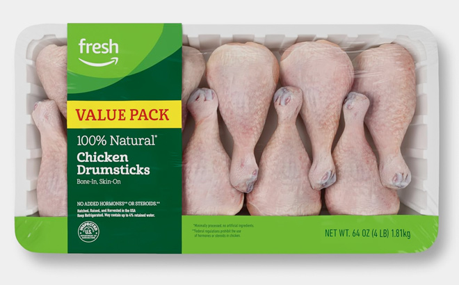 Amazon Fresh Brand Chicken Drumsticks Value Pack