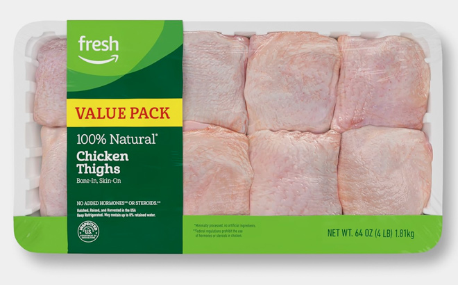 Amazon Fresh Brand Chicken Thighs Value Pack