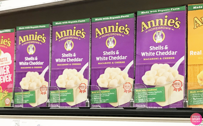 Annies White Cheddar Shells Mac Cheese Packs