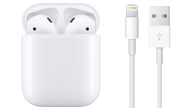 Apple AirPods 2 with Wored Charging Case