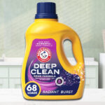 Arm Hammer Deep Clean Laundry Detergent 68 Loads on Laundry Room Counter