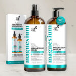 ArtNaturals Magnesium Oil Spray and Body Lotion Set in The Bathroom