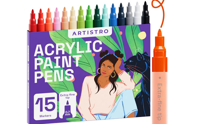 Artistro 15 Count Acrylic Paint Pens