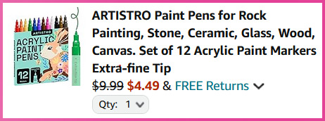 Artistro Paint Pens Cart Screen