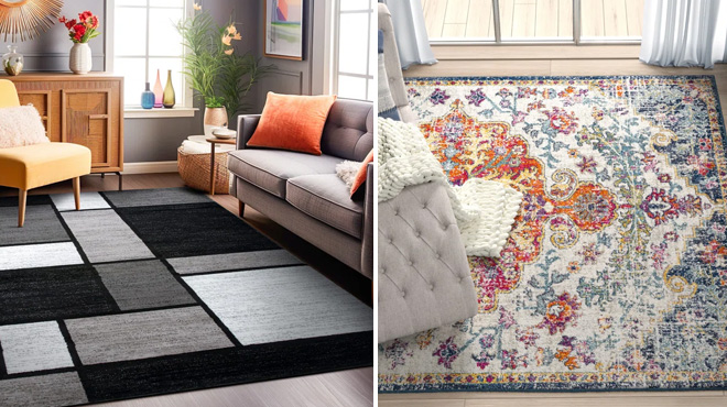 Astika Geometric Area Rug and Hillsby Oriental Rug