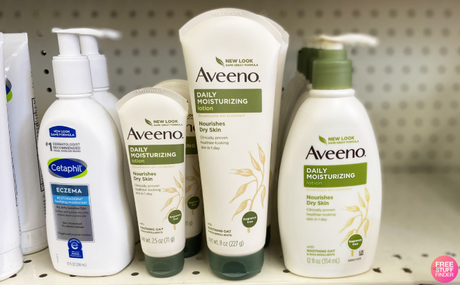 Aveeno Daily Moisturizing Body Lotion on Shelf