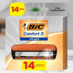 BIC Comfort 3 Refill Razor Cartridges Pack