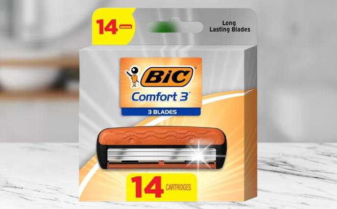 BIC Comfort 3 Refill Razor Cartridges Pack