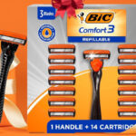 BIC Comfort 3 Refillable Mens 15 Piece Razor Gift Set