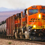 BNSF Train on a Railway