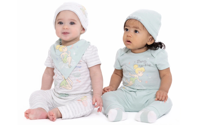 Babies Wearing Disney Wishes Dreams Tinkerbell Sets