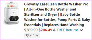 Baby Bottle Washer at Checkout