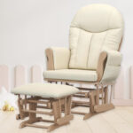 Baby Relax Huntington Nursery Glider & Ottoman in Natural Color