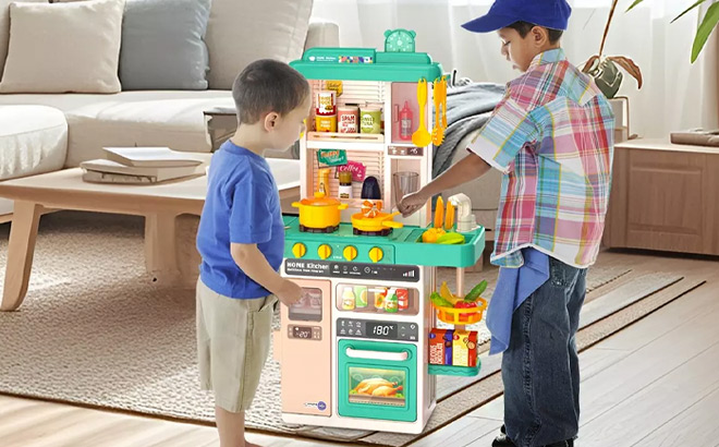 BabyLuv Interactive Kids Kitchen Play Set