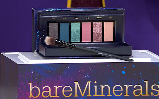 BareMinerals Mineralist Ocean Wonders Eyeshadow Palette with Brush