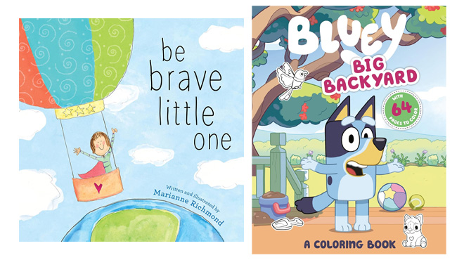 Be Brave Little One and Bluey Coloring Book