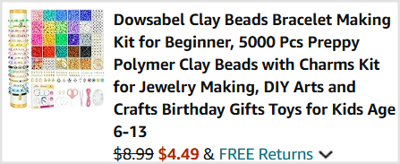 Beads Bracelet Making Kit Checkout