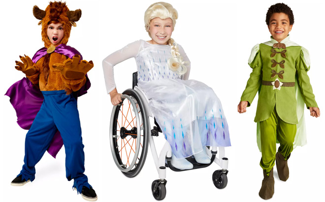 Beast Elsa and Prince Naveen Kids Costumes